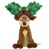 Officiële Pokemon center knuffel Pokemon fit Sawsbuck zomer 16cm 